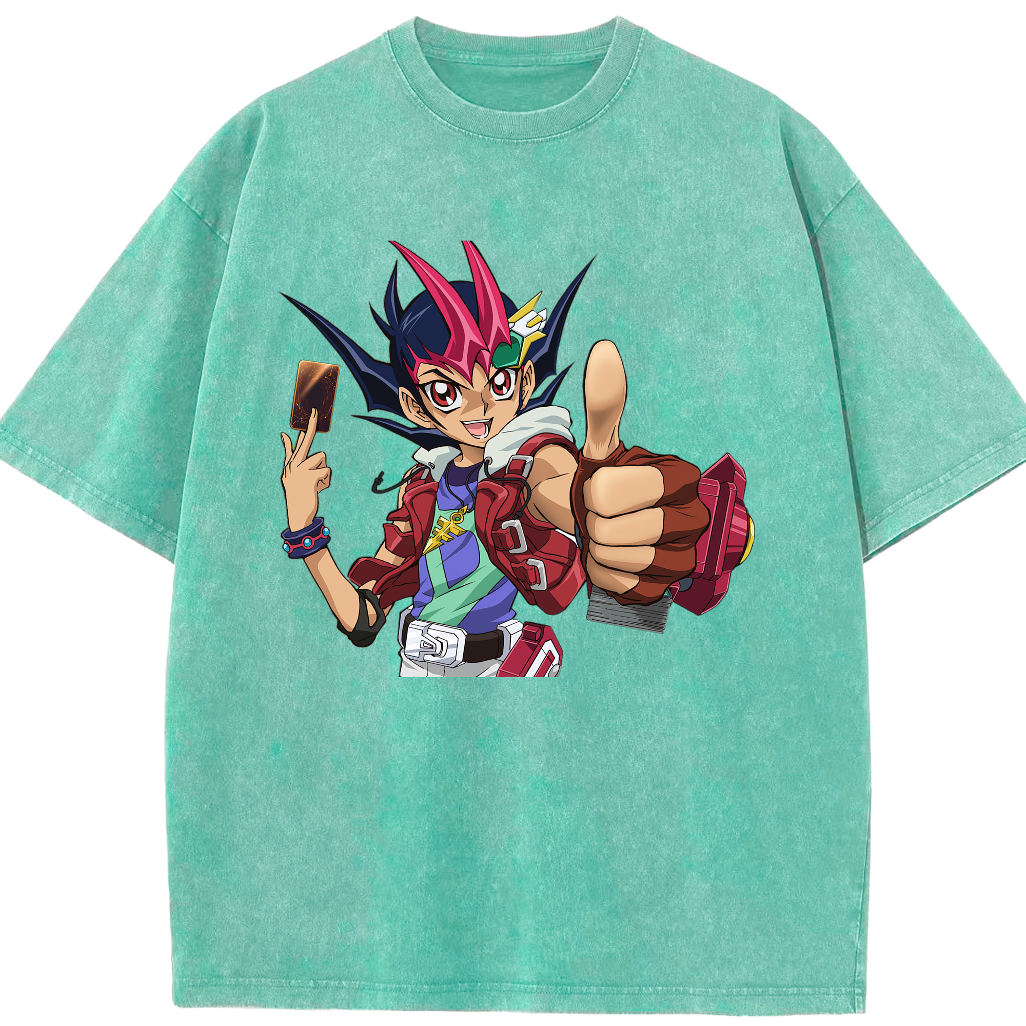（画像用） 遊☆戯☆王 Yu-Gi-Oh! 綿100% ヴィンテージ風 半袖Tシャツ（フロントプリント）